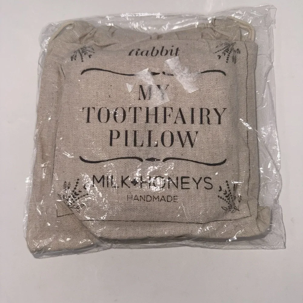 NEW MILK+HONEYS Handmade Tooth Fairy Pillow-Rabbit Design
